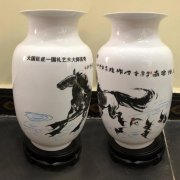 國(guó)禮藝術(shù)大師言奇、張巖石等藝術(shù)陶瓷花瓶定做