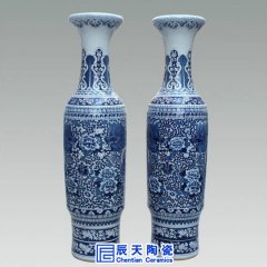 景德鎮(zhèn)落地大花瓶燒制工藝，多作陶瓷禮品用